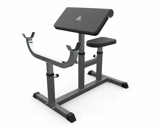 Реальное фото Скамья Скотта DFC Homegym UB009G серый от магазина Спортев