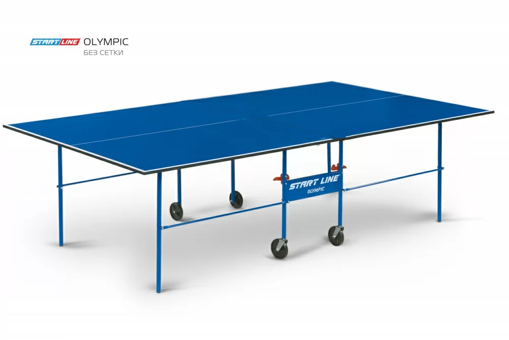 Реальное фото Теннисный стол Start Line Olympic blue 6020 от магазина СпортЕВ