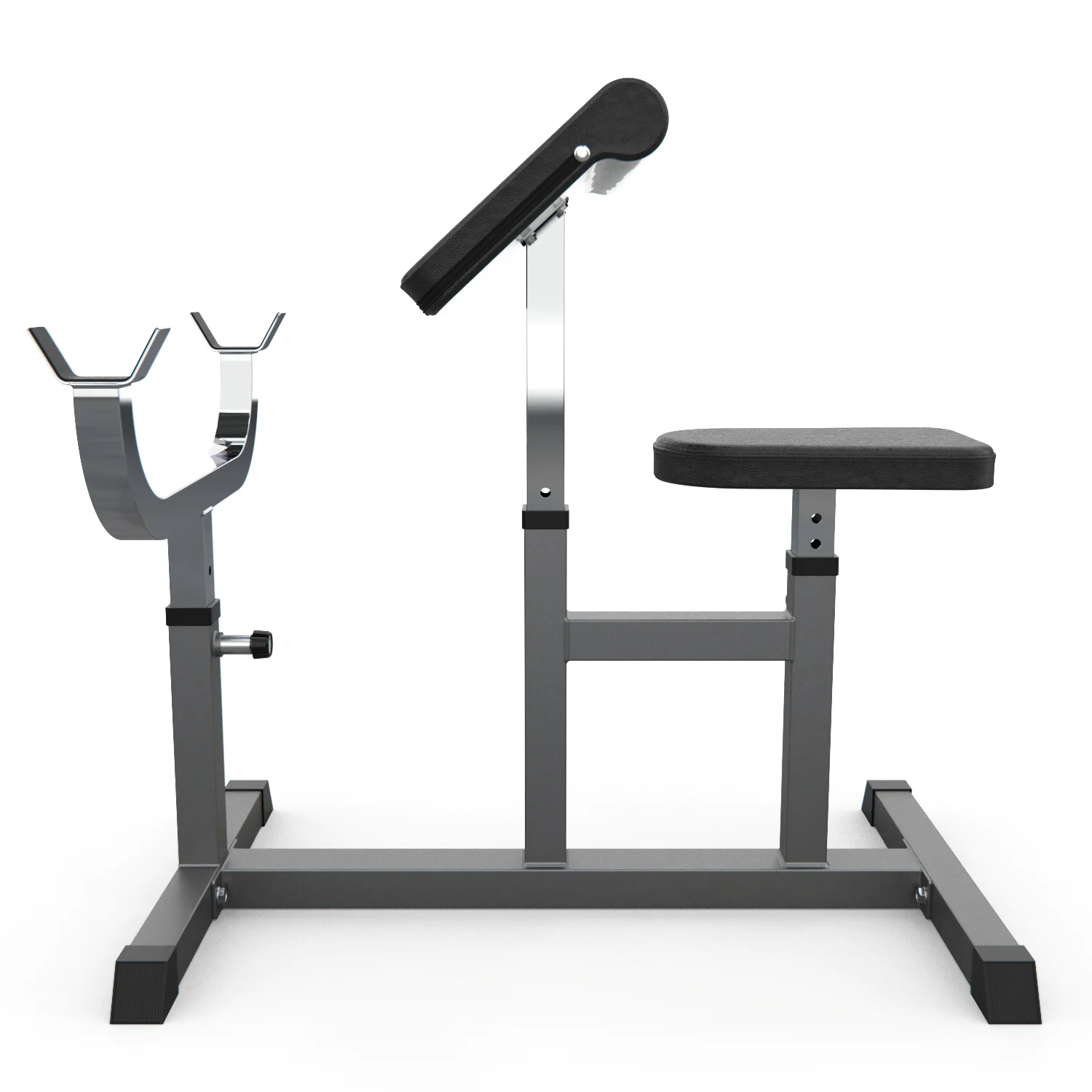 Реальное фото Скамья Скотта DFC Homegym UB009G серый от магазина Спортев