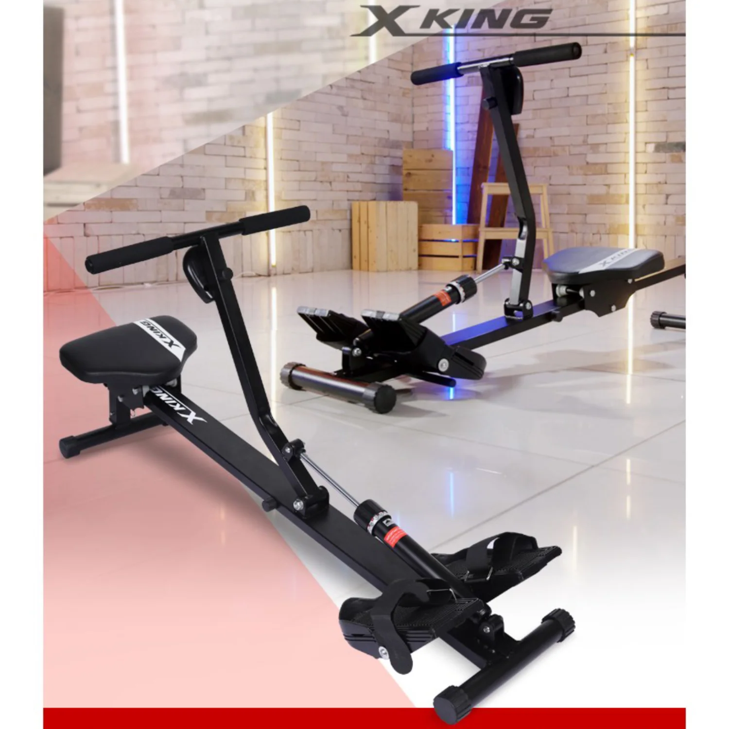 Реальное фото Гребной тренажер DFC Row-M-2000 от магазина Спортев