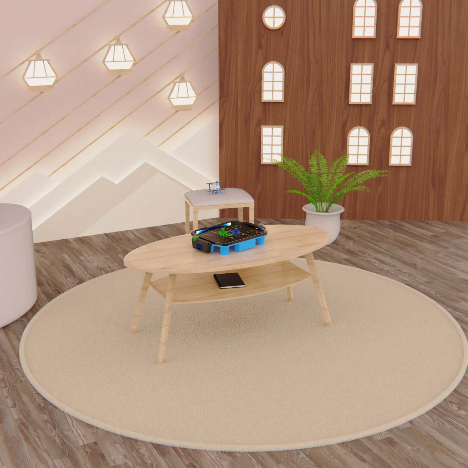 Реальное фото Игровой стол - аэрохоккей DFC SB-AT-2711 от магазина Спортев