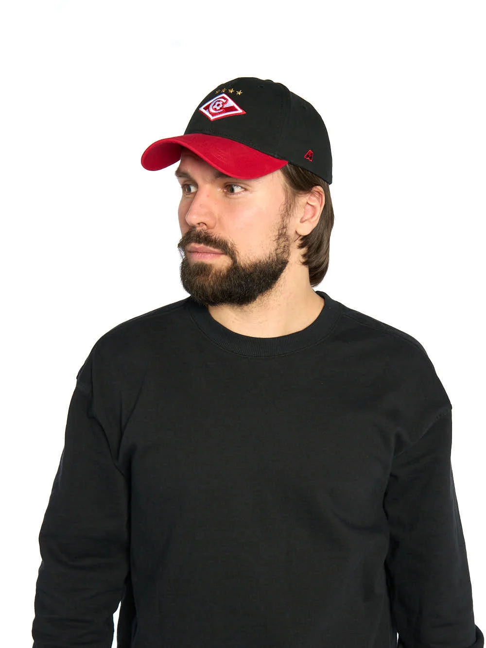 Реальное фото Бейсболка ФК Спартак черная р.55-58 120363 от магазина Спортев