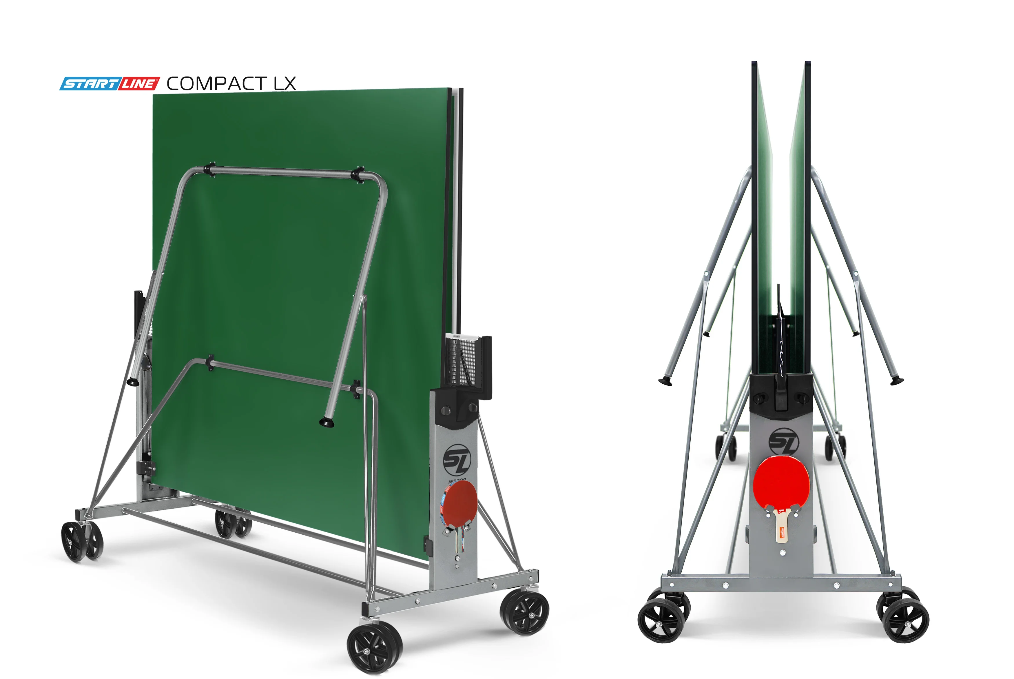 Реальное фото Стол теннисный Compact LX Зелёный NEW от магазина Спортев