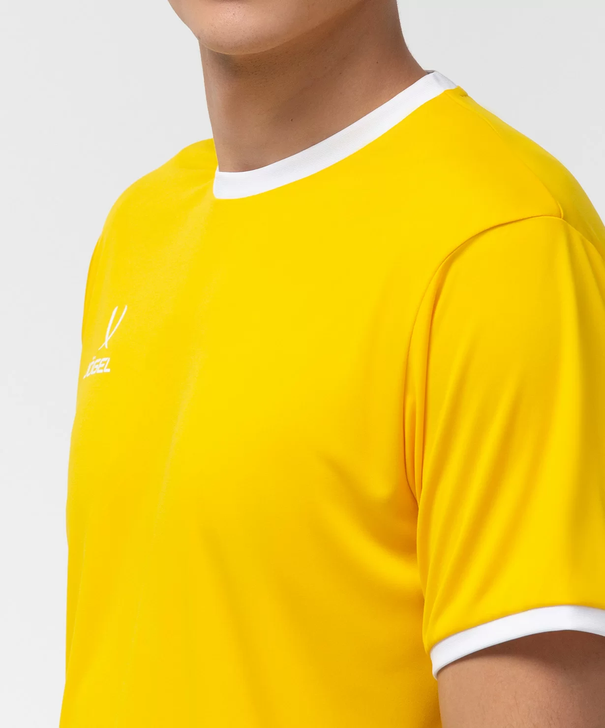 Реальное фото Футболка футбольная CAMP Origin, желтый/белый Jögel от магазина Спортев
