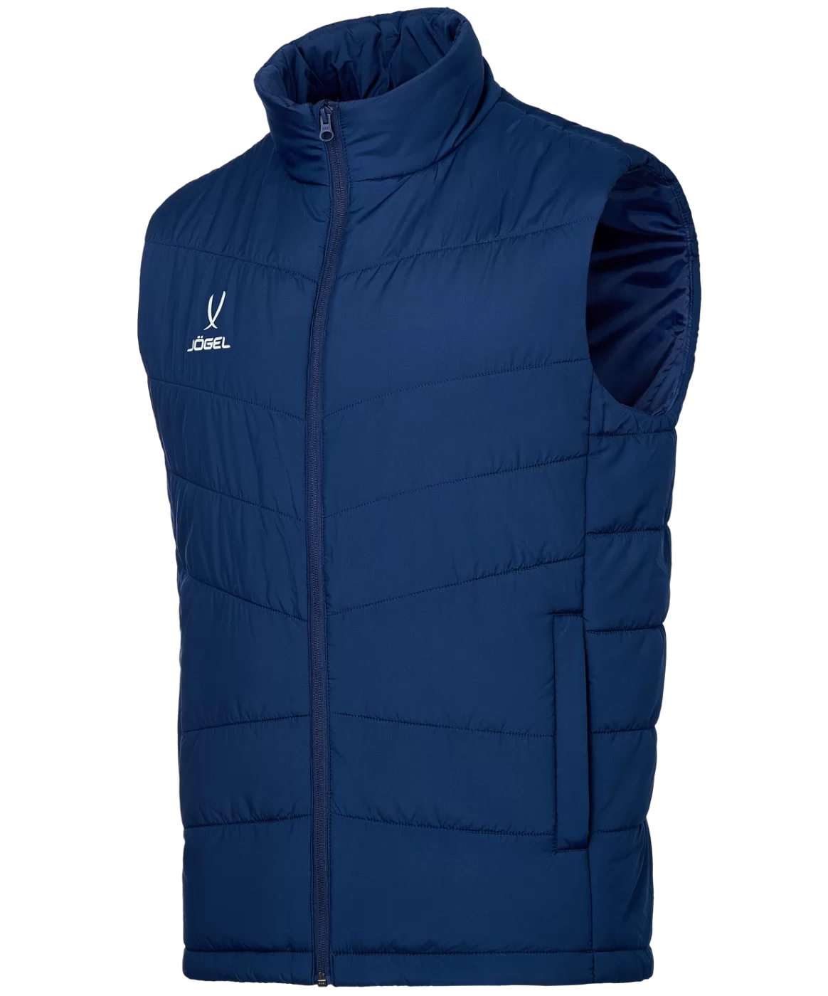 Реальное фото Жилет утепленный ESSENTIAL Padded Vest 2.0, темно-синий Jögel от магазина СпортЕВ