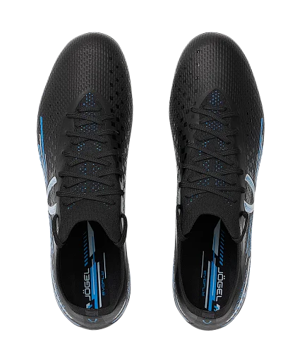 Реальное фото Бутсы Jogel Evofly FG Pro черный/голубой 4191 от магазина Спортев