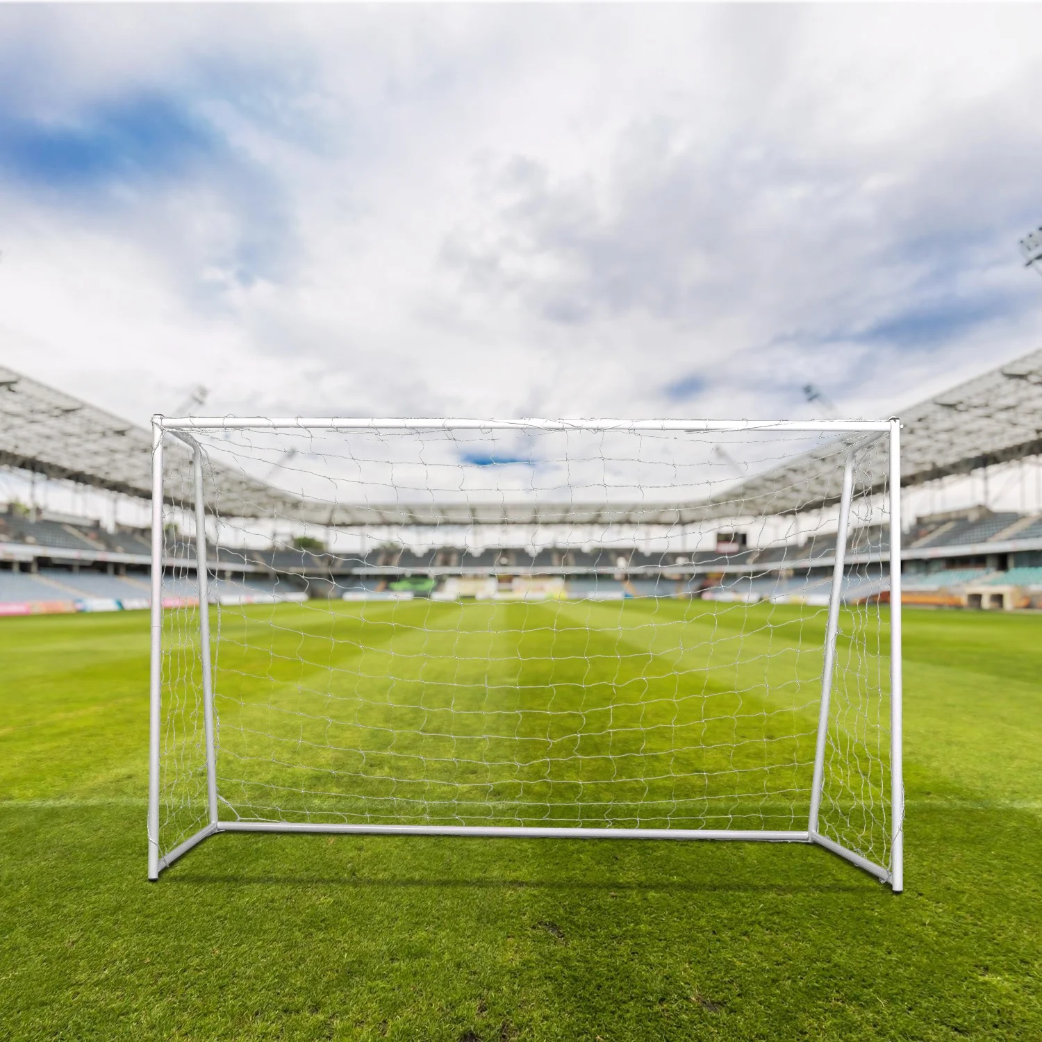 Реальное фото Ворота игровые DFC  GOAL240 240x150x65cm от магазина Спортев