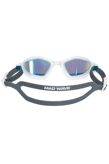 Реальное фото Очки для плавания Mad Wave Viper rainbow белый M0424 22 0 02W от магазина Спортев