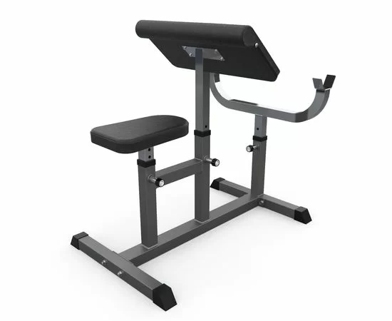 Реальное фото Скамья Скотта DFC Homegym UB009G серый от магазина Спортев