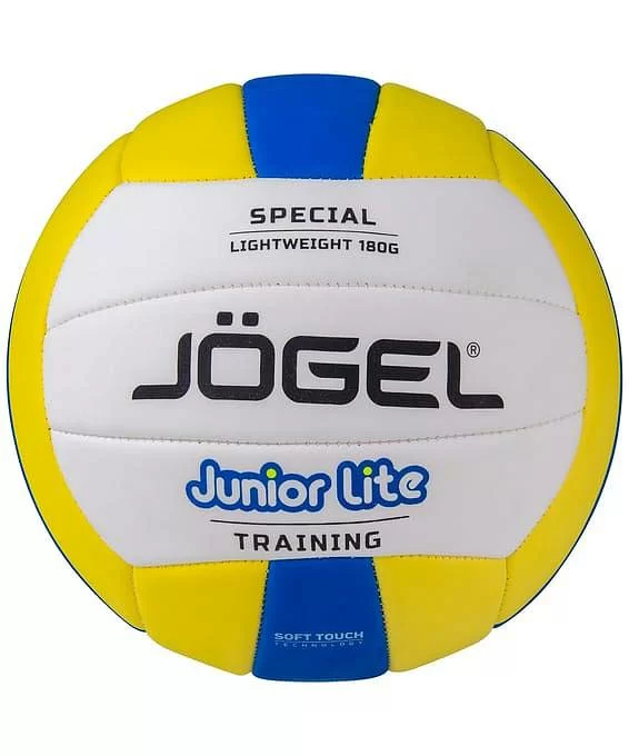 Реальное фото Мяч волейбольный Jogel Junior Lite желтый/синий 18101 от магазина СпортЕВ
