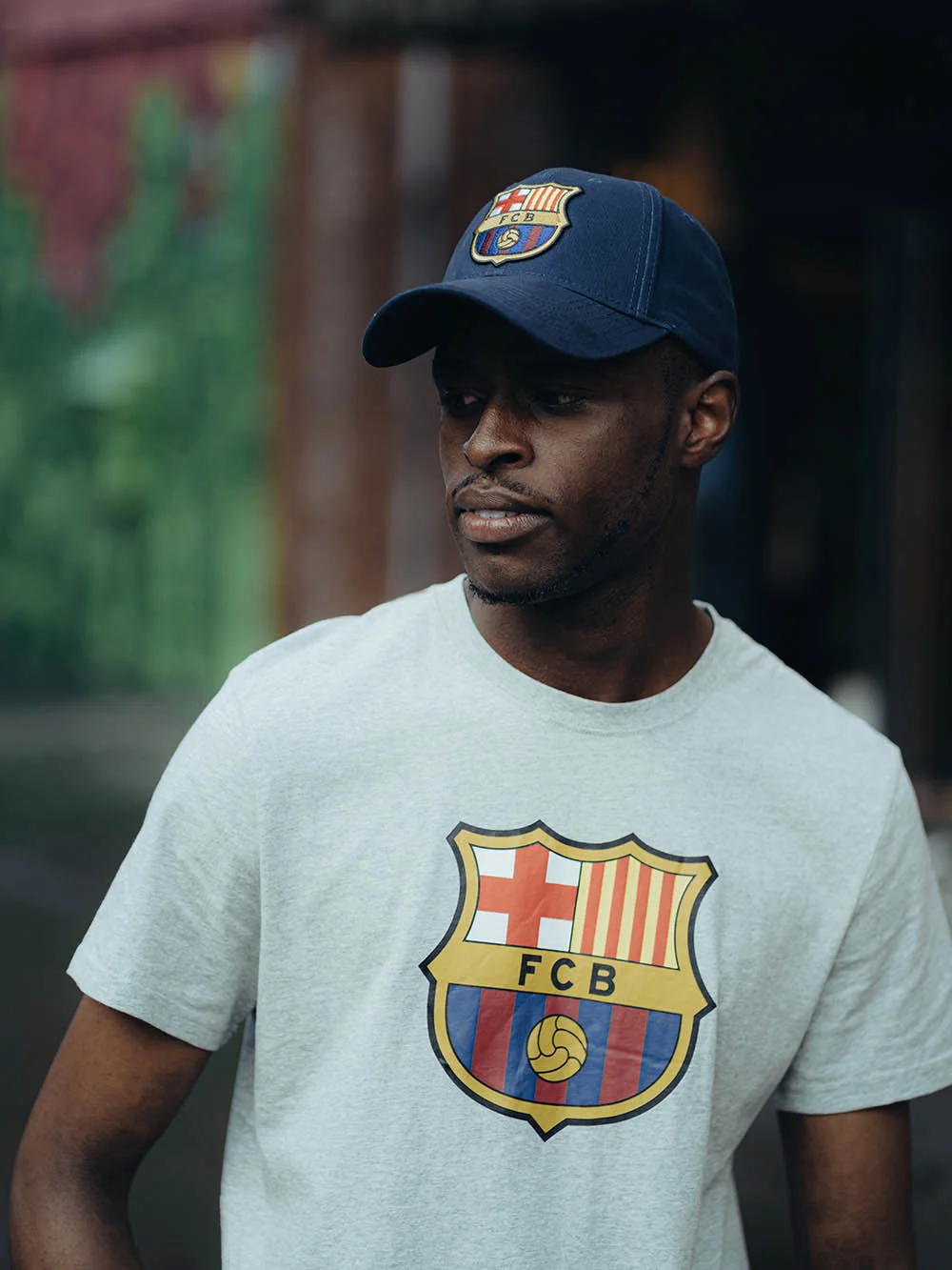 Реальное фото Бейсболка Barcelona синяя р.55-58 107752 от магазина Спортев