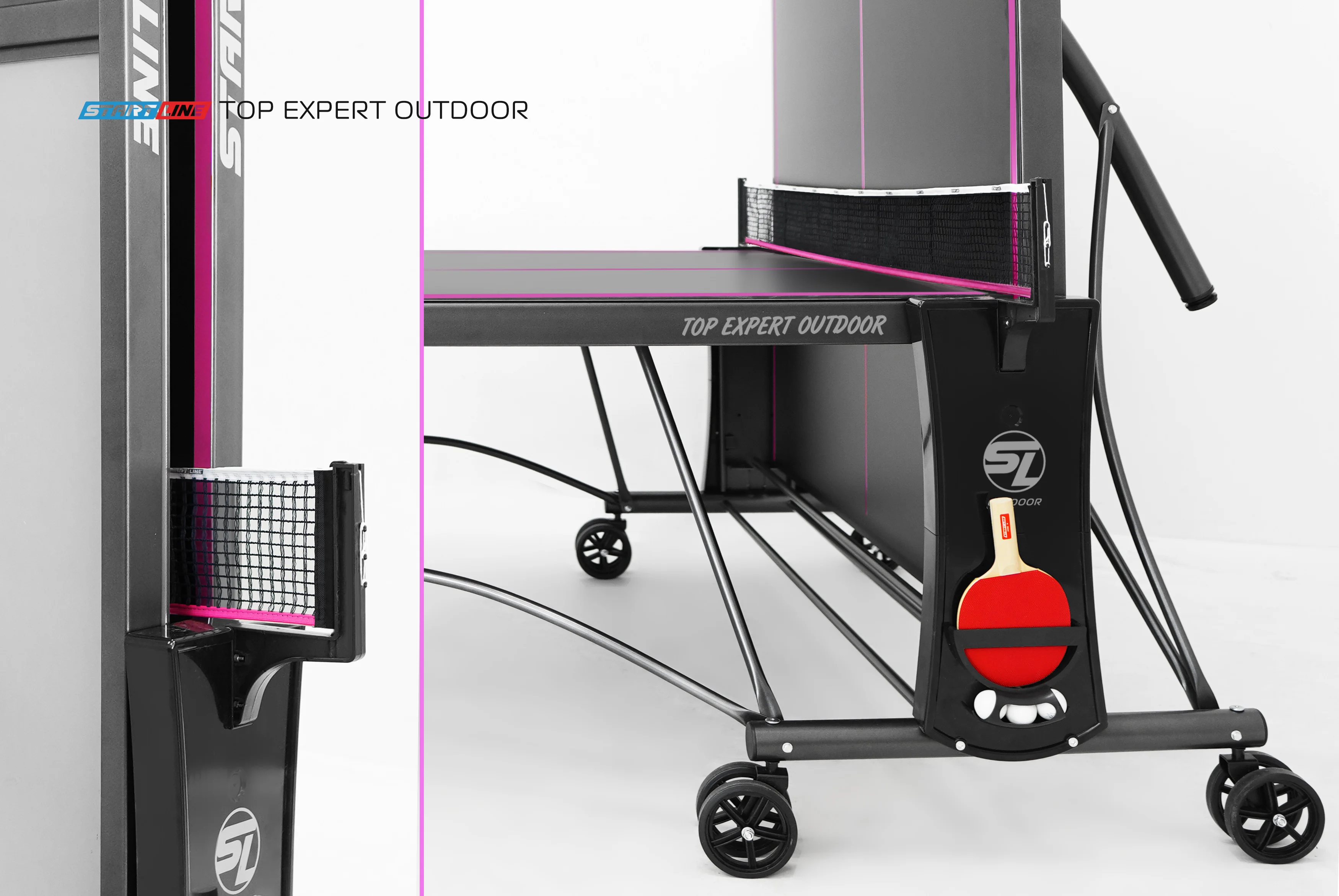 Реальное фото Стол теннисный Top Expert 6 Всепогодный Black от магазина Спортев