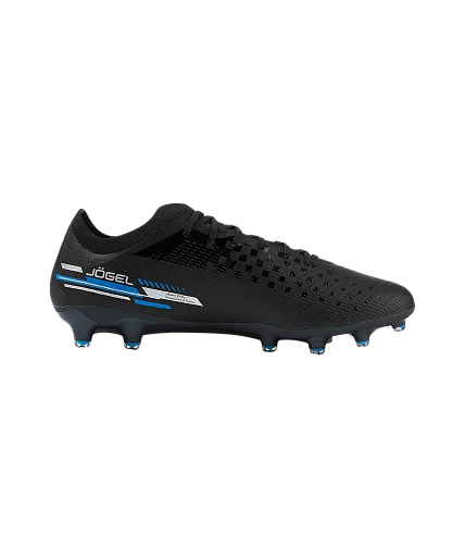 Реальное фото Бутсы Jogel Evofly FG Pro черный/голубой 4191 от магазина Спортев