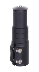 Удлинитель штока вилки выдв. FSDSH01 безрезьб. рул. колонки 1-1/8" 124-138мм, алюм. черный LU103042