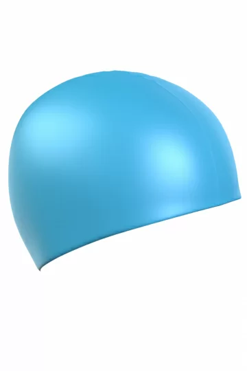 Реальное фото Шапочка для плавания Mad Wave Standard Silicone Cap лазурный 9973 0 08 от магазина Спортев