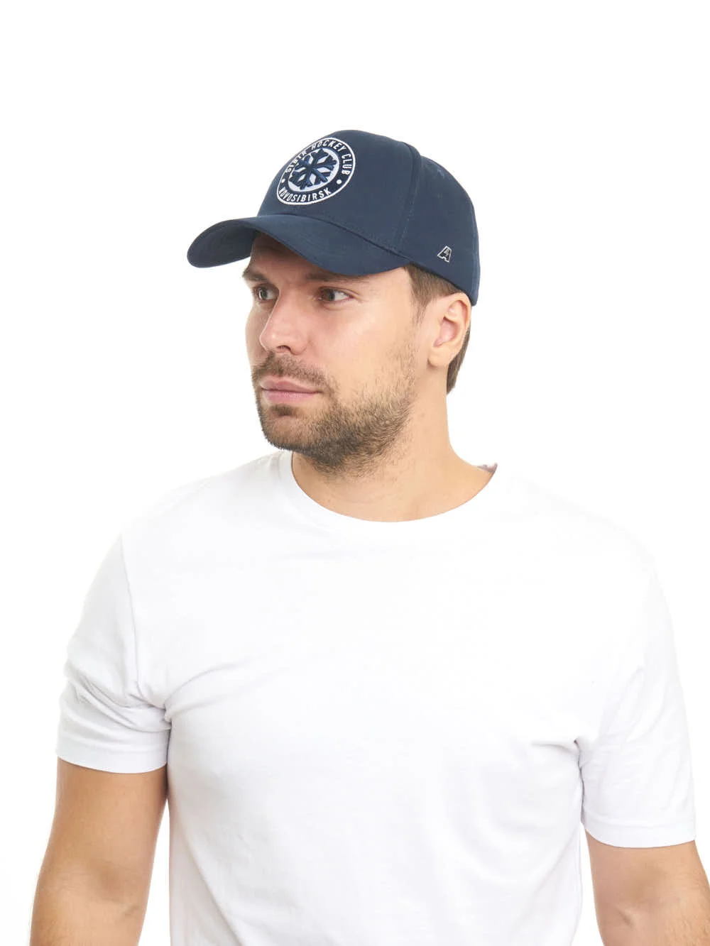 Реальное фото Бейсболка ХК Сибирь синяя р.55-58 10182 от магазина Спортев