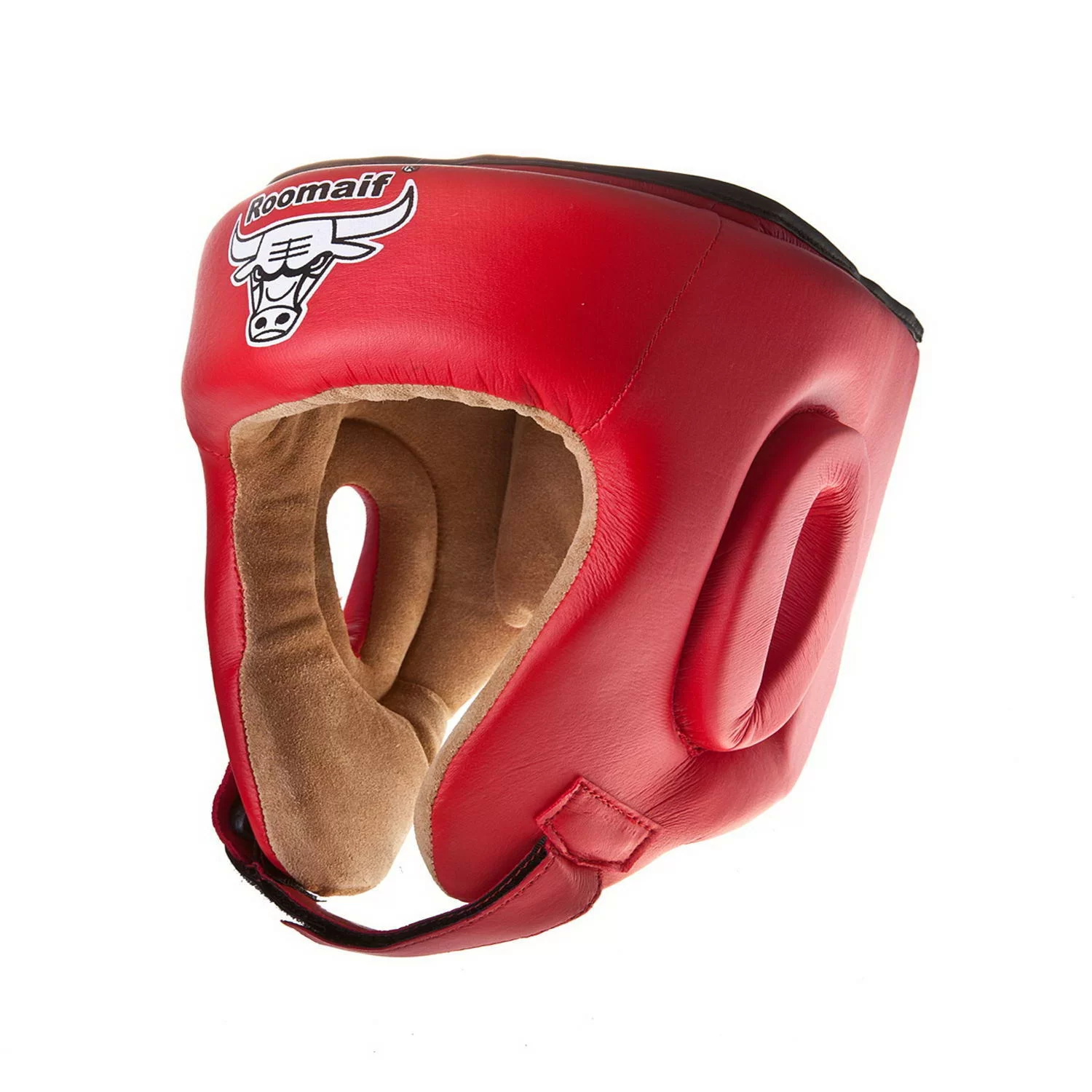 Реальное фото Шлем боксерский Roomaif RHG-146 PL защитный красный от магазина СпортЕВ