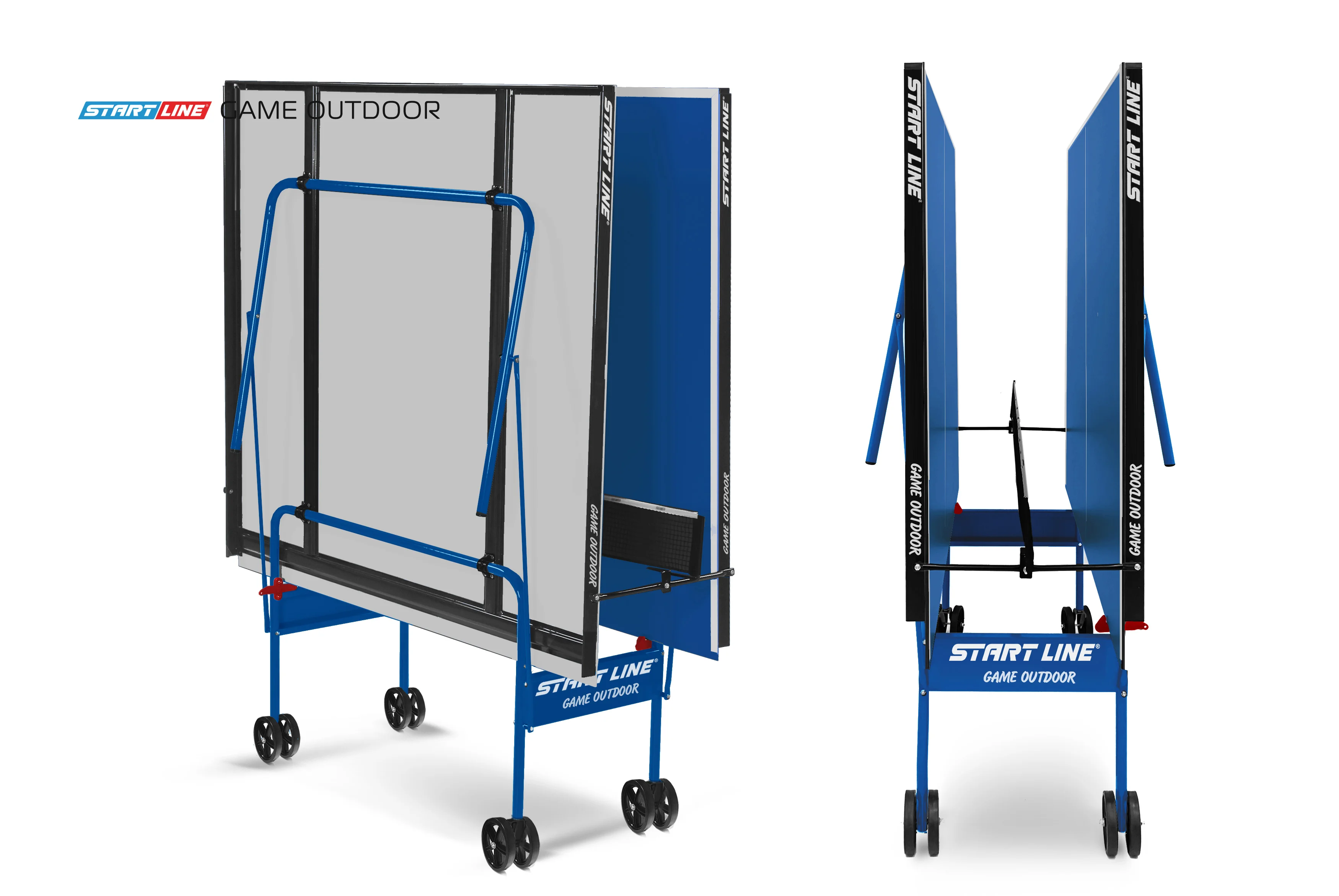 Реальное фото Стол теннисный Game 6 Всепогодный с сеткой Синий от магазина Спортев