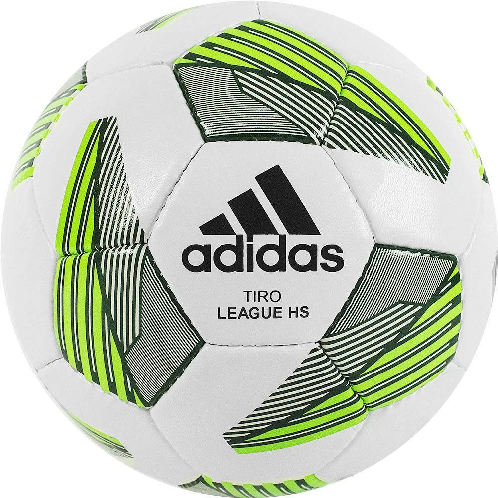 Реальное фото Мяч футбольный Adidas Tiro Match League HS №5 бело-зеленый FS0368 от магазина СпортЕВ
