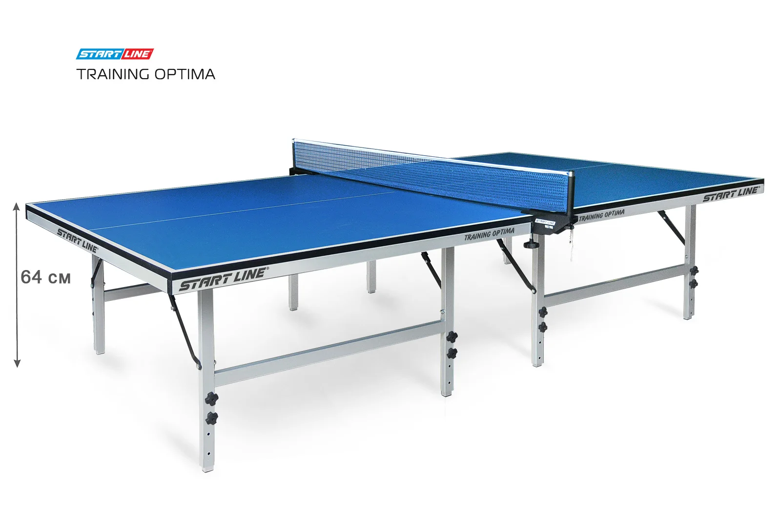 Стол теннисный Training Optima Синий Реальное фото Стол теннисный Training Optima Синий от магазина Спортев