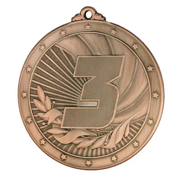 Реальное фото Медаль MZ 31-70/B 3 место (D-70 мм, s-2,5 мм) от магазина Спортев