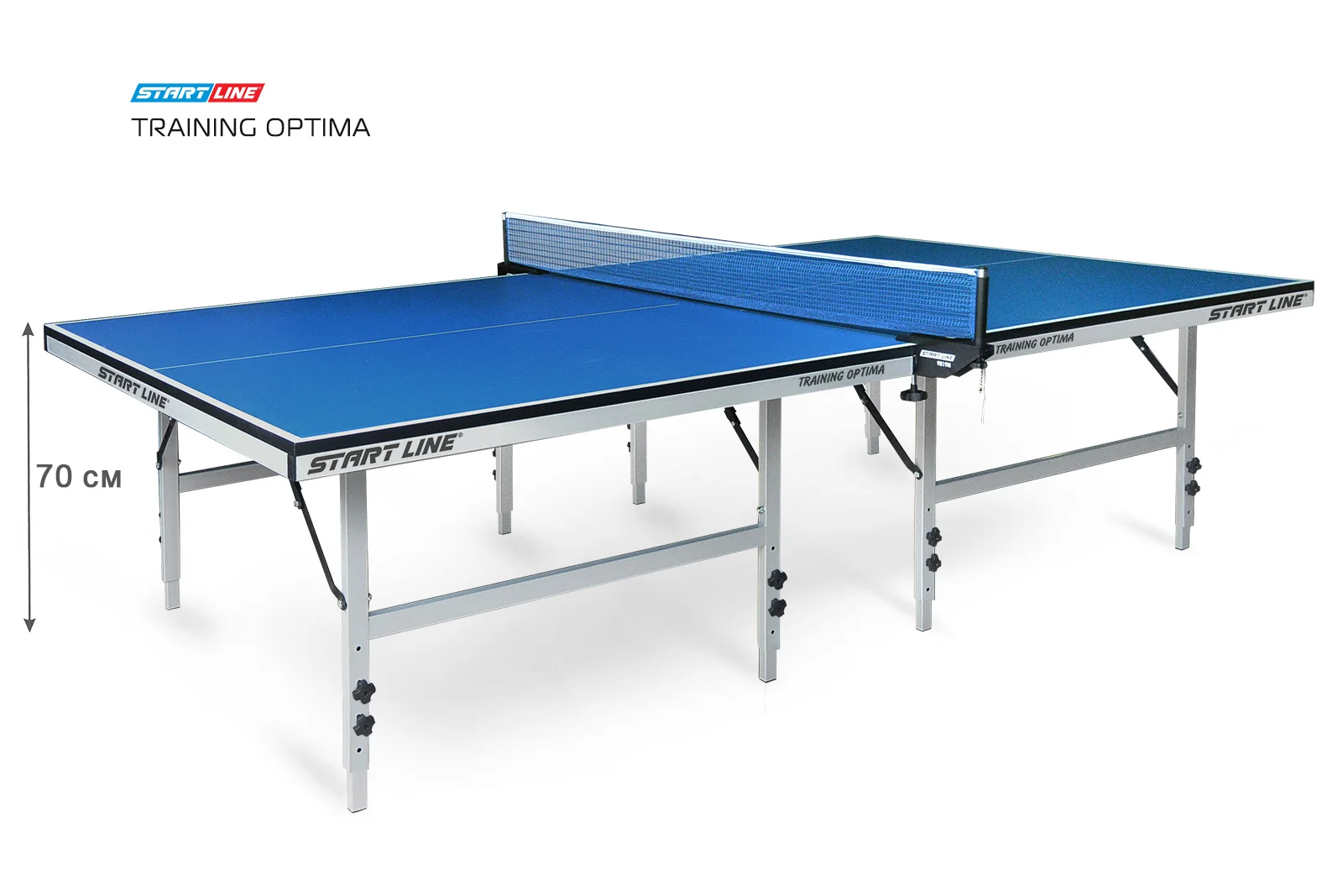 Стол теннисный Training Optima Синий Реальное фото Стол теннисный Training Optima Синий от магазина Спортев