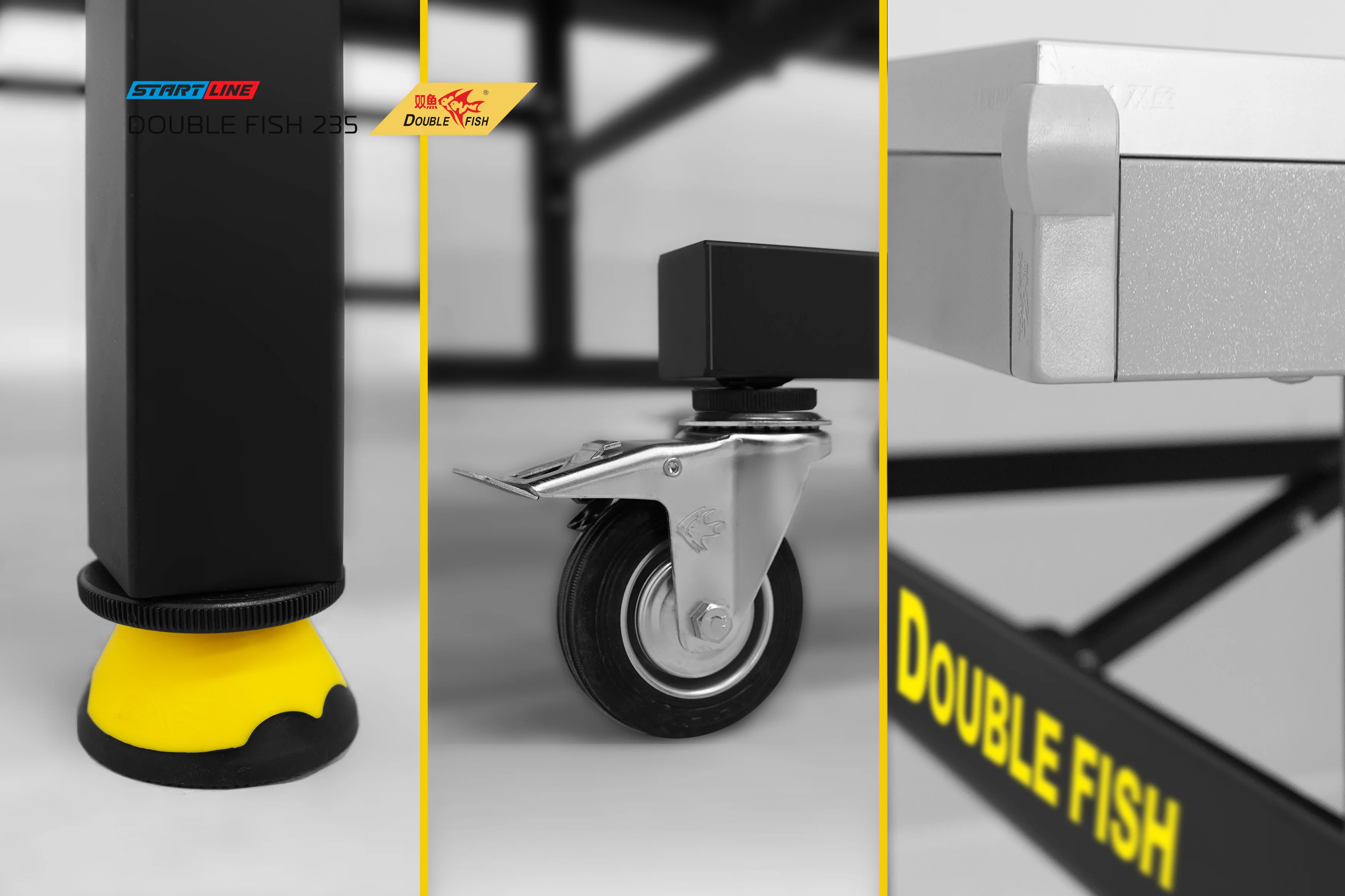 Реальное фото Стол теннисный Double Fish 235 черный от магазина Спортев