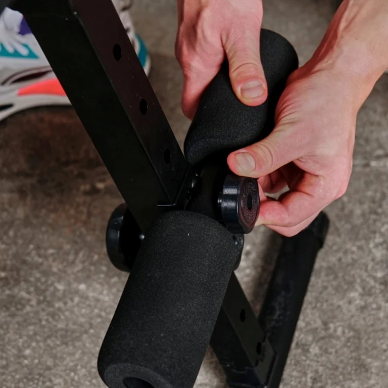 Реальное фото Скамья для пресса DFC FH10015 от магазина Спортев