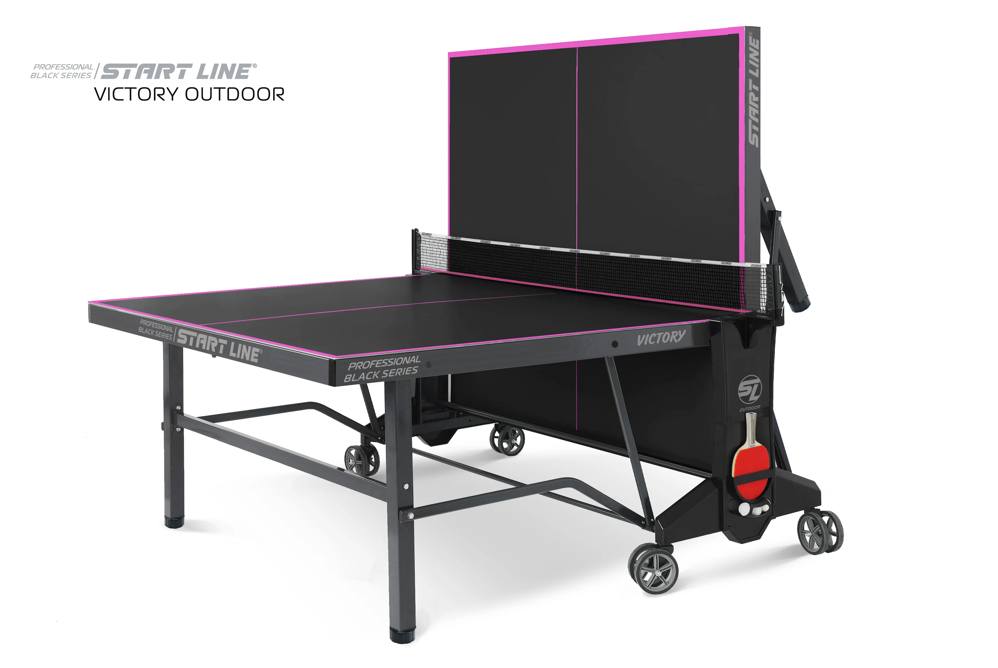 Реальное фото Стол теннисный VICTORY 6 Всепогодный Black от магазина Спортев