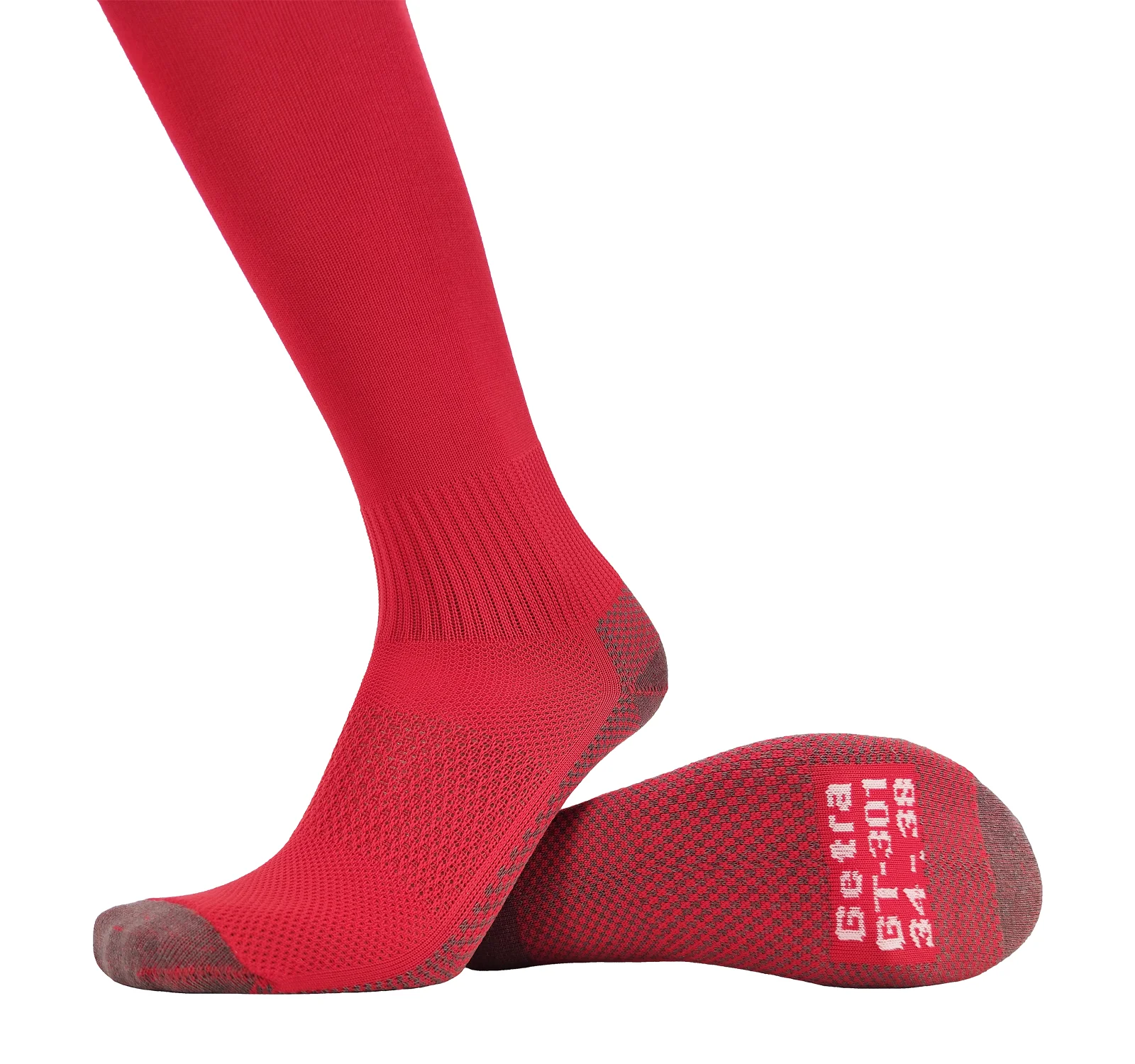 Реальное фото Гетры футбольные Trusov красные 305/4_3 от магазина Спортев