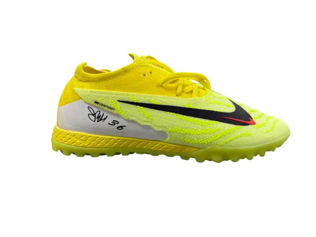 Бутсы Nike Phantom GX Elite turf зеленый/лимон Реальное фото Бутсы Nike Phantom GX Elite turf зеленый/лимон от магазина Спортев