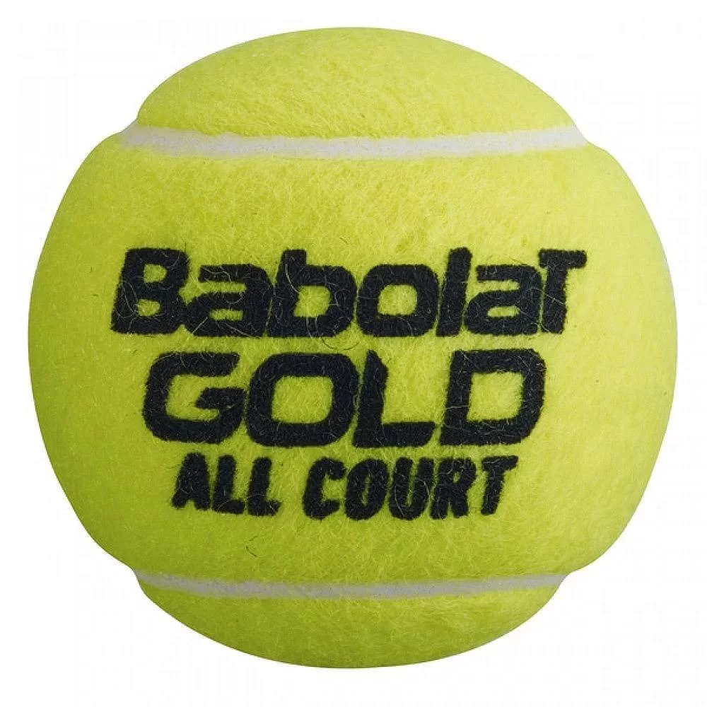 Реальное фото Мяч для тенниса Babolat Gold All Court X4 1 шт 502085 от магазина СпортЕВ