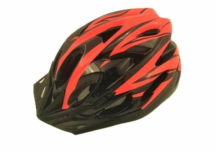 Реальное фото Шлем Rapida с козырьком черный/оранжевый 27325 от магазина Спортев