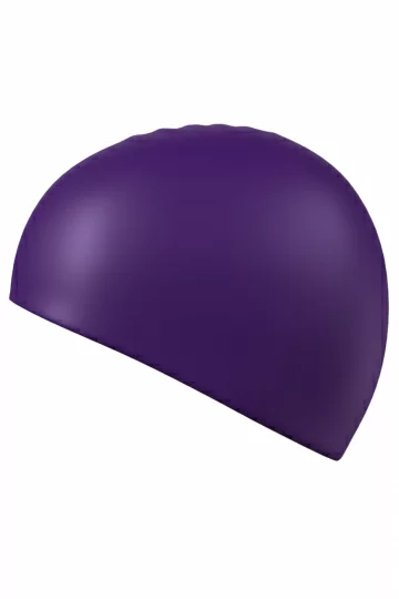 Реальное фото Шапочка для плавания Mad Wave Standard Silicone Cap фиолетовый 9973 0 19 от магазина Спортев