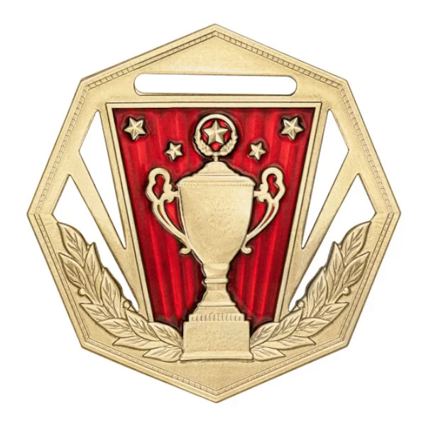 Реальное фото Медаль MZP 568-60/GM (D-60 мм, s-2 мм) от магазина Спортев