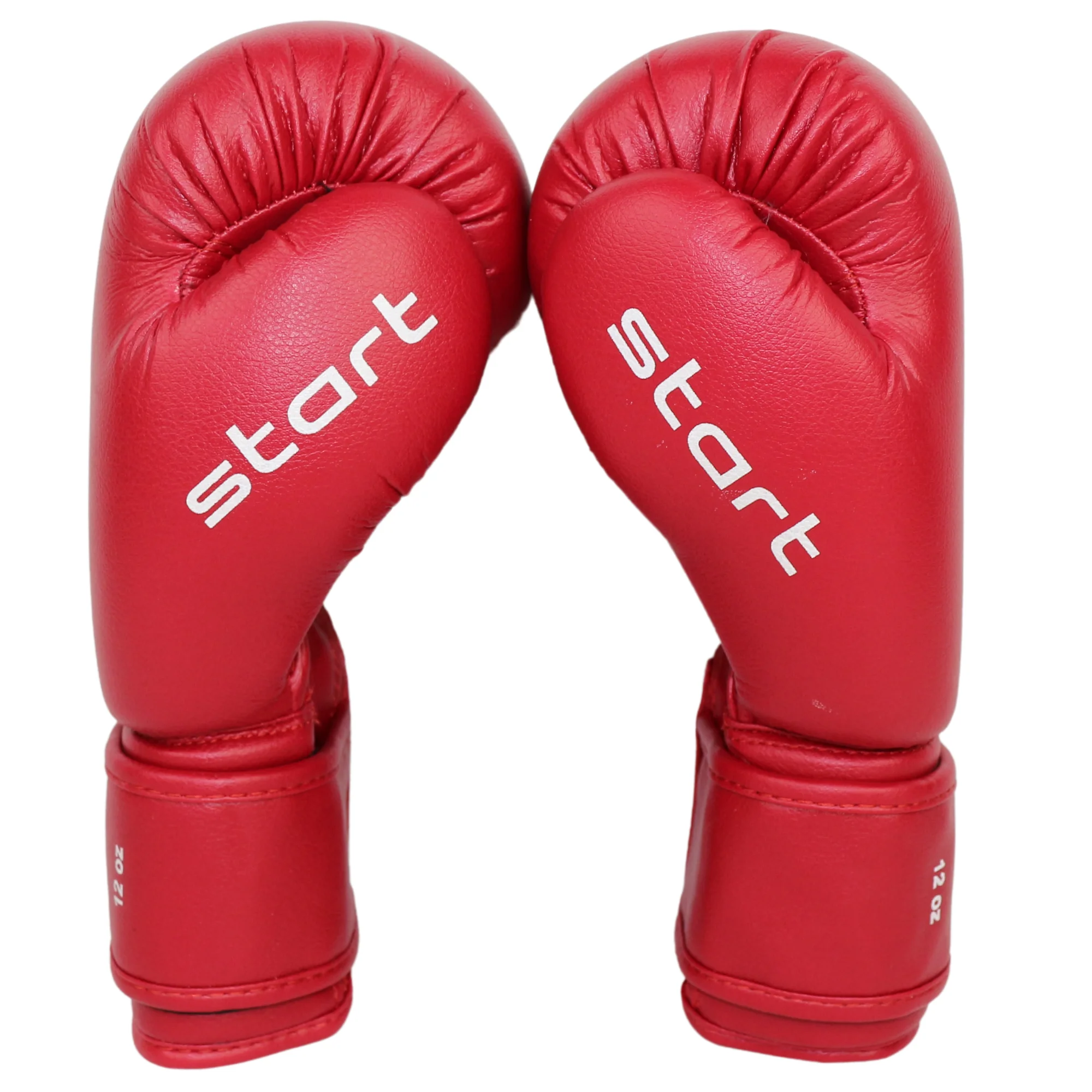 Реальное фото Перчатки боксерские OxxFire Start красные 4494 от магазина Спортев