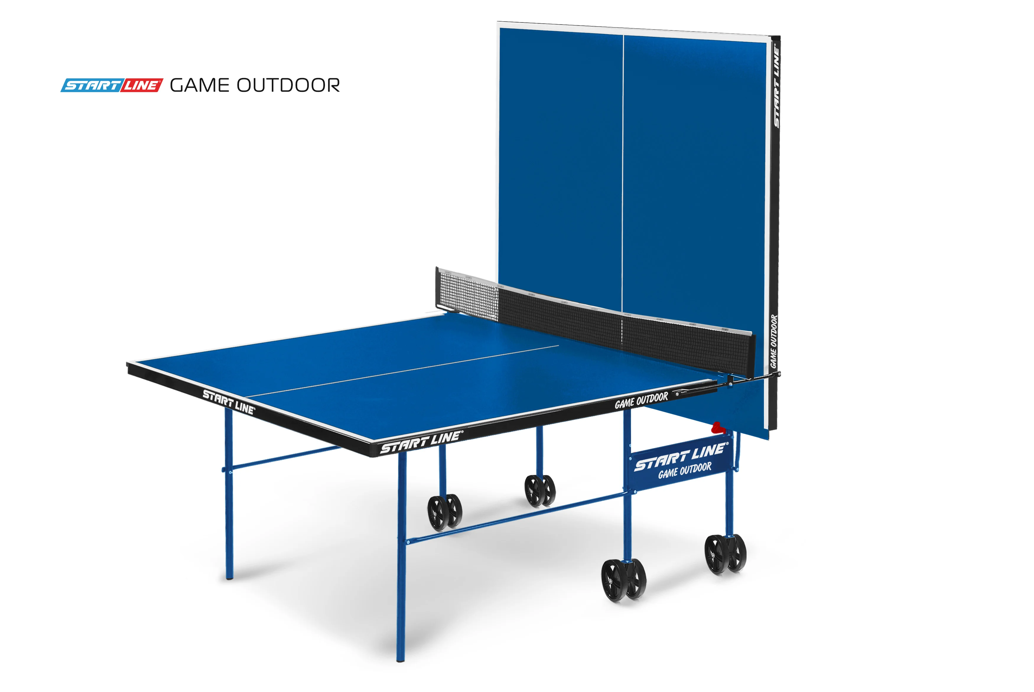 Реальное фото Стол теннисный Game Всепогодный с сеткой Синий от магазина Спортев