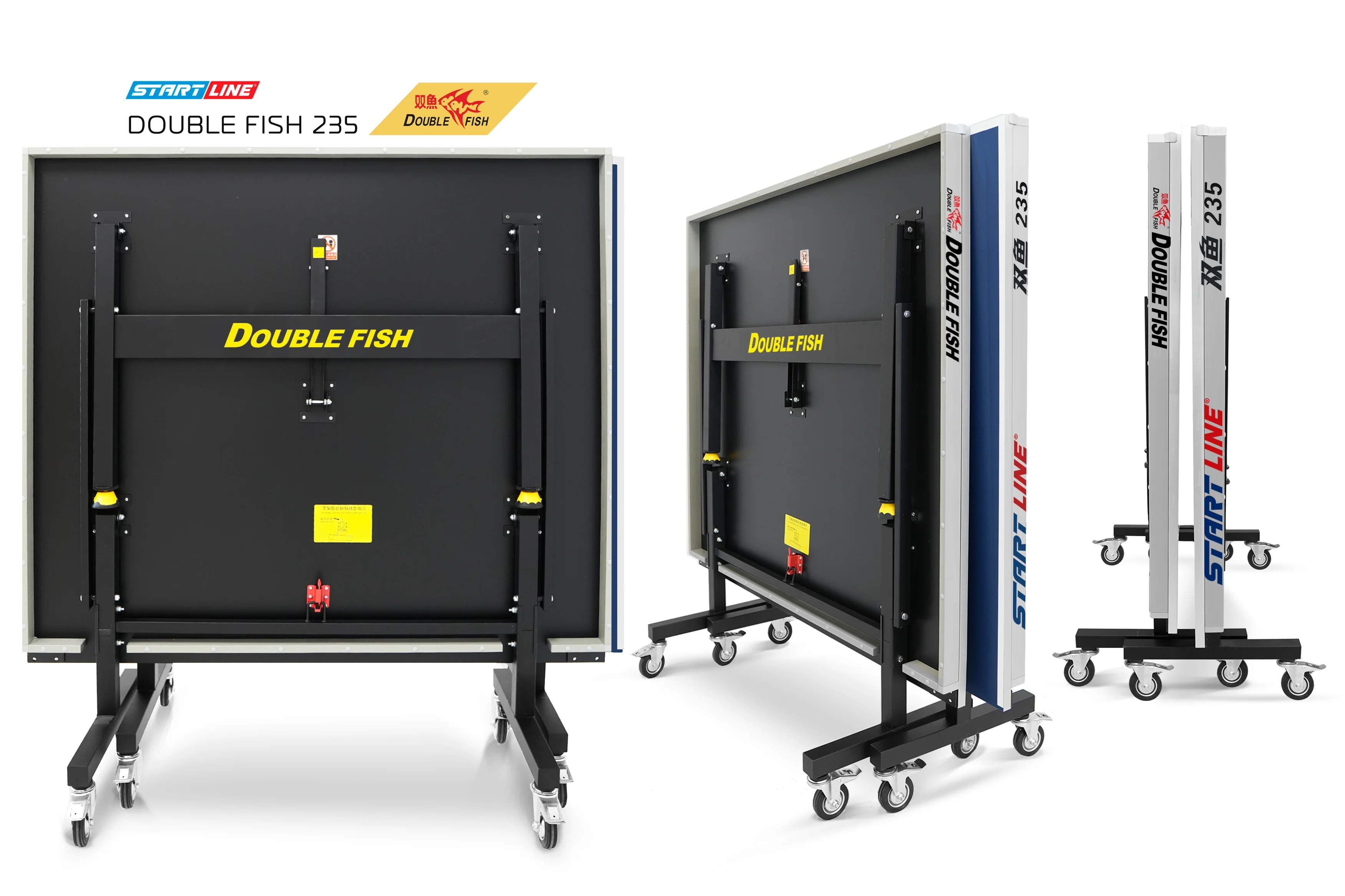 Стол теннисный Double Fish 235 синий Реальное фото Стол теннисный Double Fish 235 синий от магазина Спортев