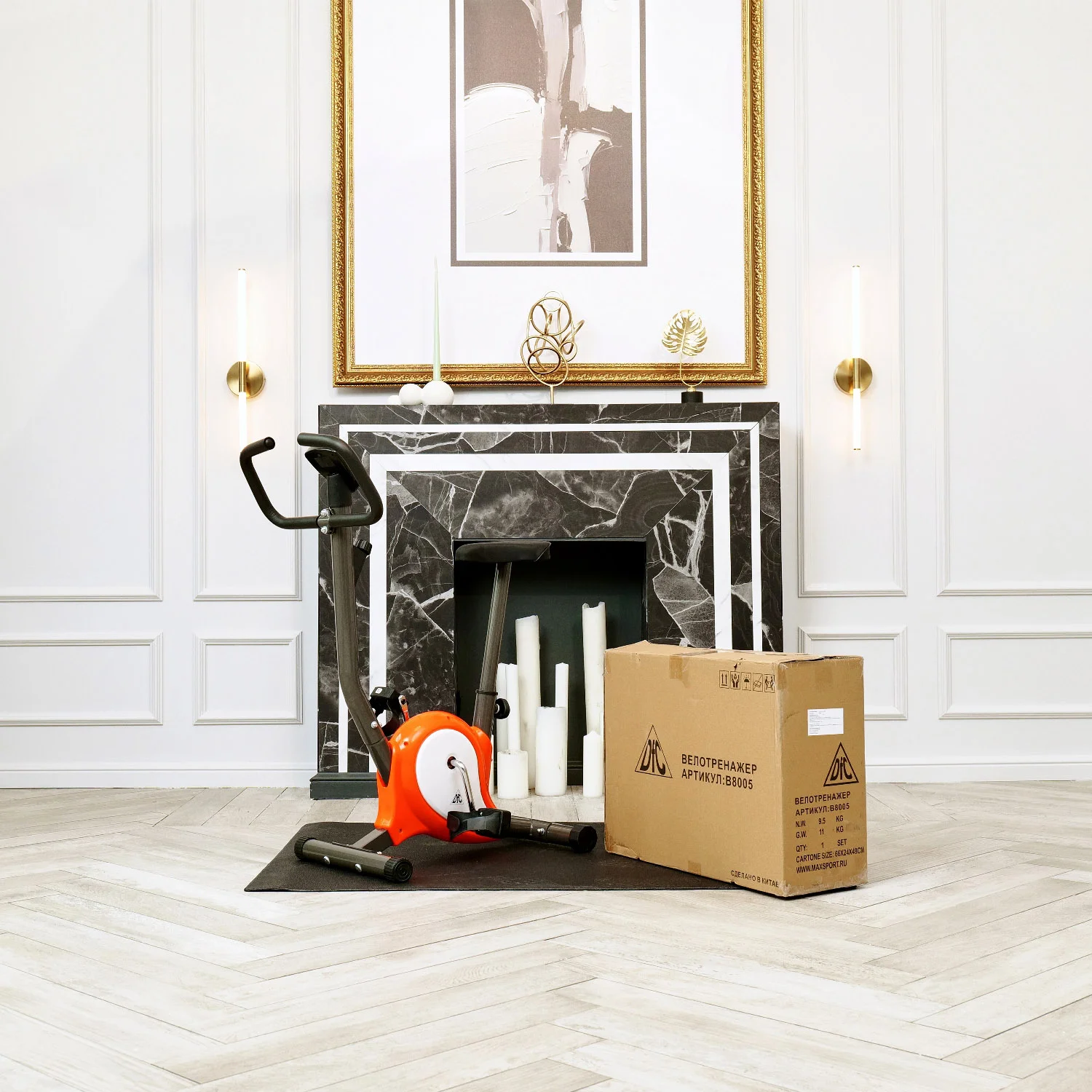 Реальное фото Велотренажер DFC B8005 от магазина Спортев