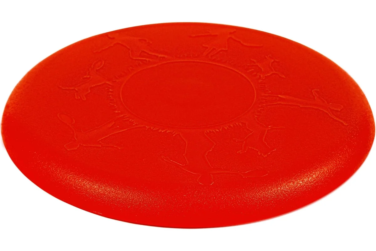 Реальное фото Летающая тарелка - фрисби Fortius ТЭП красный H231201-23RD-T от магазина Спортев