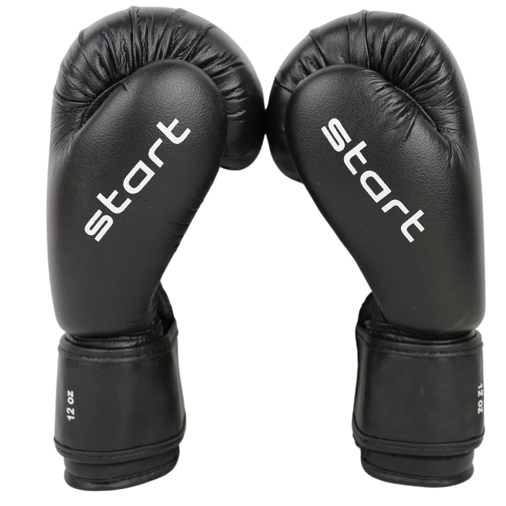 Реальное фото Перчатки боксерские OxxFire Start черные 4492 от магазина Спортев
