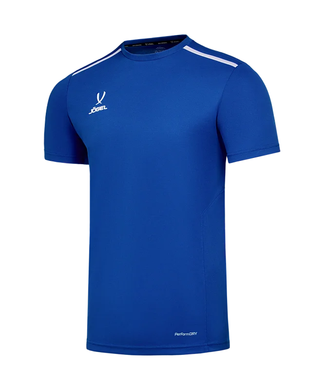 Реальное фото Футболка тренировочная Jogel Division Training Tee синяя 1844 от магазина Спортев