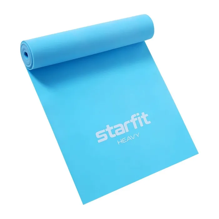Реальное фото Эспандер ленточный для йоги StarFit ES-201 1200*150*0,55 мм синий пастель 19256 от магазина СпортЕВ