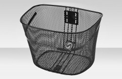 Велокорзина JL-044-1 передняя для 28" черная 270037