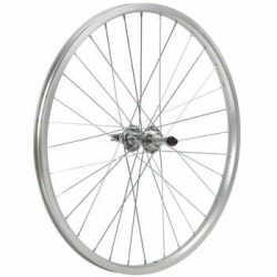 Колесо 24" заднее одностенный алюм.обод 32 отв., торм. втулка сталь, V-brake под трещотку Х82333