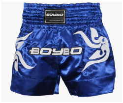 Шорты для тайского бокса BoyBo BST882 синие  0432