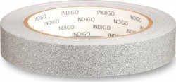 Обмотка для обруча 20 мм, 14 м Indigo Blesk с подкладкой серебро IN138