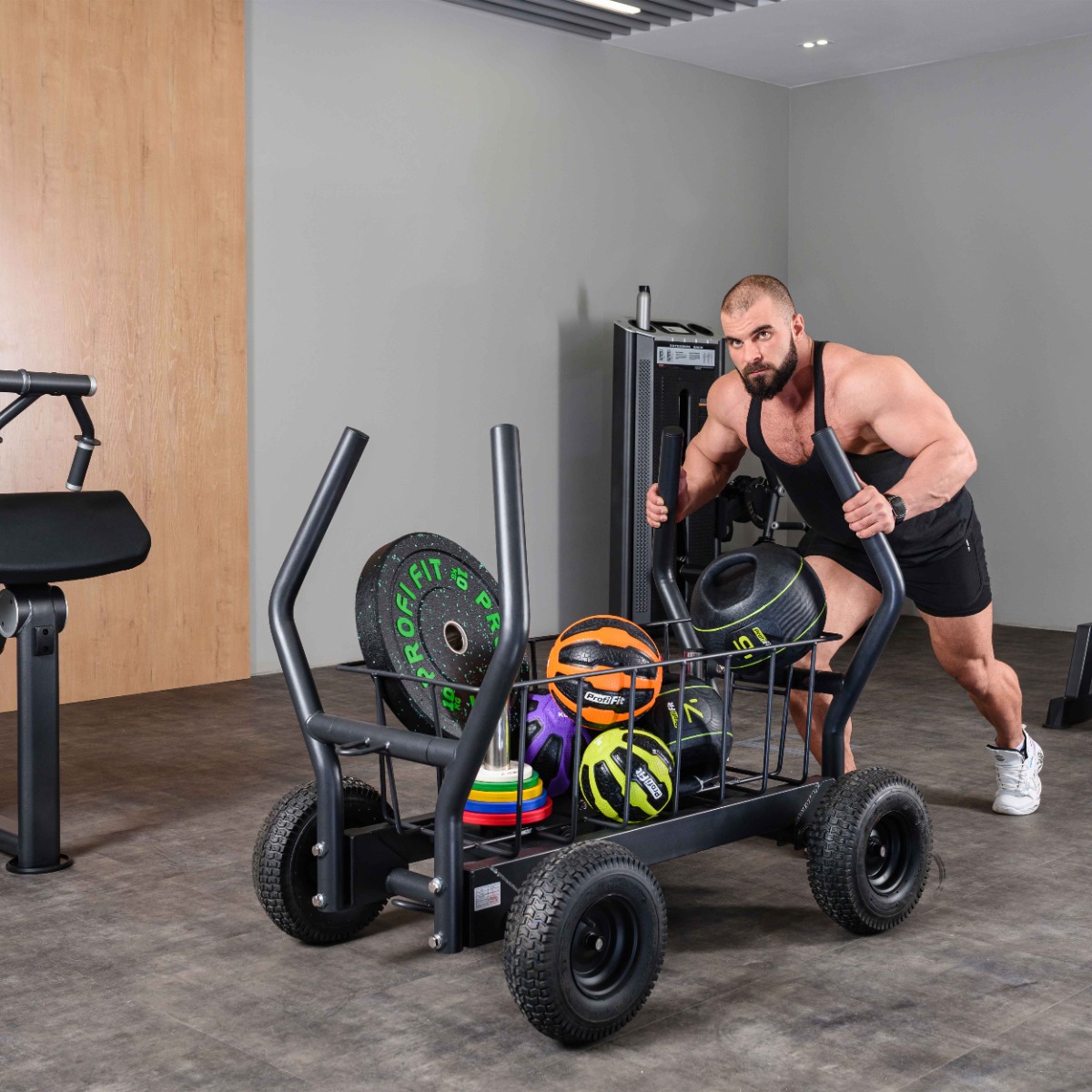 Реальное фото Сани-тележка для функционального тренинга (Тренажер Tank) TANGEN от магазина Спортев