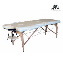 Массажный стол DFC NIRVANA, Relax, дерев. ножки, цвет бежевый + кремовый TS2021D_BC