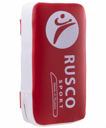 Макивара Rusco Sport к/з 40 х 20 см белый/красный 64859